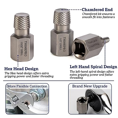 Screw & Bolt Extractor Set,36 Pieces extractor set