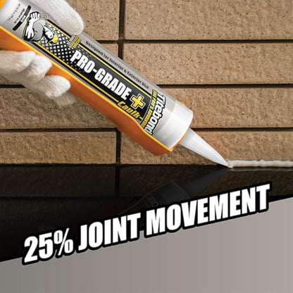 Titebond Pro-Grade Plus Caulk, Antique White 10.1 Oz (12 Pack) – 8471