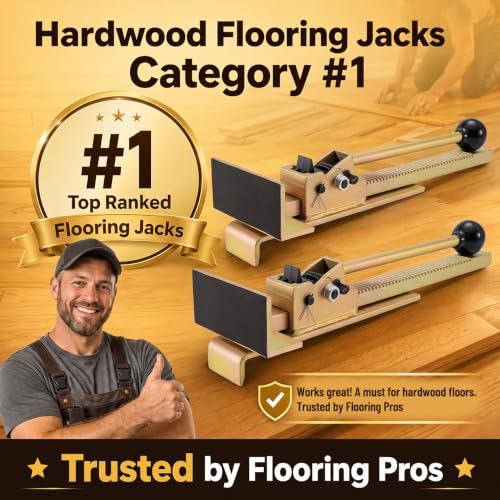 Hardwood Flooring Jacks 2PCS with Scratch-Resistant Felt Pads