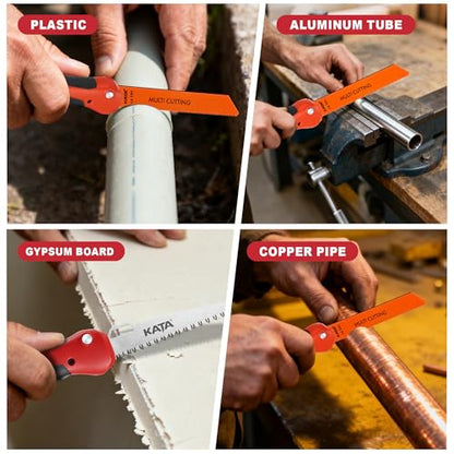 KATA 2-in-1 Folding Hand Saw with Interchangeable Multi-Cutting Blade - color: 2in1