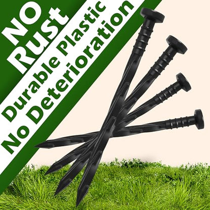 Gardzen 30 pcs Landscape Edging Anchoring Spikes - size: 30 pcs