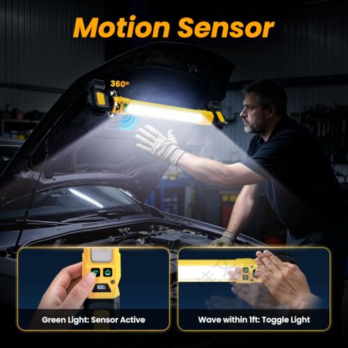 2Pack Magnetic Under Hood LED Work Light Bar with Motion Sensor