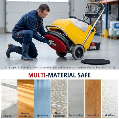 16" Floor Buffer & Scrubber Pads – 3-Pack