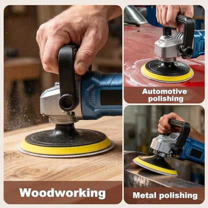 30Pcs 7 Inch Hook and Loop Sanding Discs, Sandpaper Pads for Air Sander - style: 7 Inch Mix30PCS