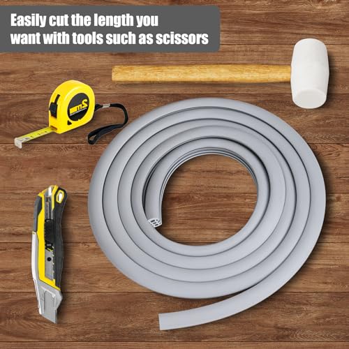 Flexible EPDM Rubber Strip (25 ft Long and 3/4 inch Wide) for Concrete Crack Repair and Replacement - Weather and Aging Resistant Expansion Joint Filler for Driveways and Sidewalks - size: 3/4", 25 ft