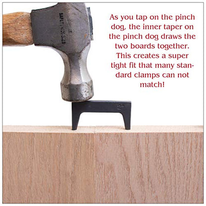 1½ Inch Wide Pinch Dogs Woodworking Clamp Tool