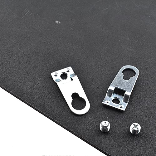 Metal Aluminum Alloy Hook Picture Frame Bracket Flat Corner Code Angle Plate Fastener Hanger Hooks Brace Stable Support Bracket Frame Hardware 40x15mm Sit Flush Shelf No Scratch 10Sets Silver - size: PanelHook-10pcs