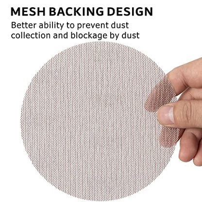 50-Pack 6" Ceramic Alumina Mesh Sanding Discs, 320 Grit Hook & Loop - style: P320 - 6 inch
