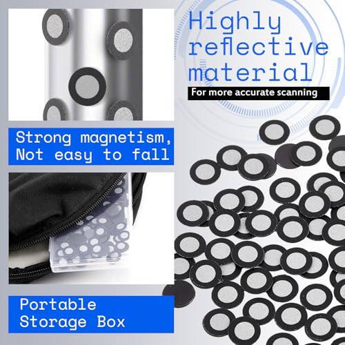 200 Pcs 3D Magnetic Scanner Marker, Inner 6.0 mm Outer 10 mm - size: Inner 6.0 mm Outer 10 mm