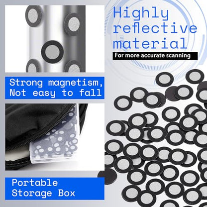 200 Pcs 3D Magnetic Scanner Marker, Inner 6.0 mm Outer 10 mm - size: Inner 6.0 mm Outer 10 mm