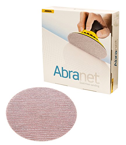 Mirka Abranet 9 Inch 120 Grit Mesh Sanding Discs Hook and Loop, 25 Pack - size: Grit 120