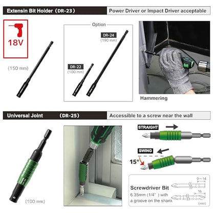 ENGINEER DXZ-07 Screw Extractor Tool Set. Screw Emergency Tool Kit in a roll-up case. Compatible with Broken Head Phillips Screws and Hex Socket Bolts, Can Remove Countersunk Screws.