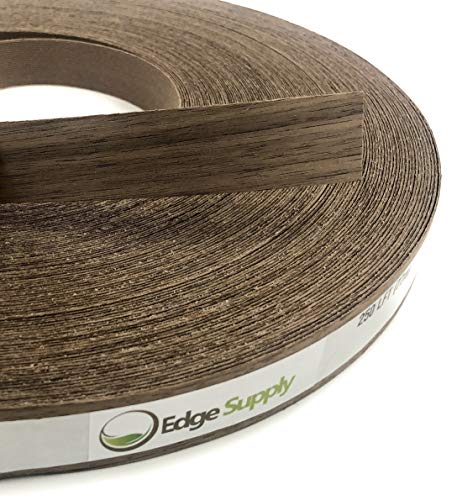 Edge Supply Walnut 2" X 50' Roll Preglued, Wood Veneer Edge Banding, Flexible Wood Tape, Easy Application Iron On with Hot Melt Adhesive. Smooth Sanded Finish Veneer Edging. Made in USA. (Pack of 2) - size: 2" x 50' (Pack of 2)