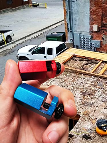 Stair Gauges for Framing Square and Rafter，Lengthen，Anti-Lost (Pair) - color: Blue
