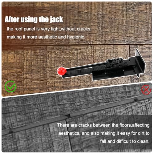 CNQLIS 2 PCS Flooring Jacks for Hardwood Floors, Furniture Jack - color: Black