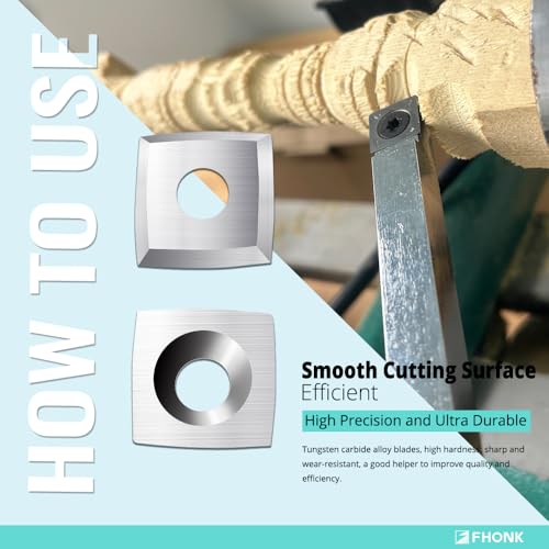 11mm Arc-edge Square Carbide Inserts Cutters, for Woodturning Replacement Cutter Knives, Fits Spiral, Helical Planer Cutter, Wood Lathe Turning Tool, 10-Pack (11x11x2.0-30° R50) - size: 11x11x2.0-30° R50