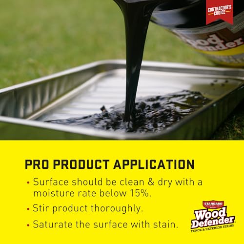 Wood Defender 200 Series Stain and Seal, Coffee Brown, 1-Gallon - color: Coffee Brown, size: 1 Gallon