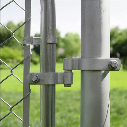 2 Pack Chain Link Fence Frame Gate Post Female Hinge with Bolts and Nuts (1-3/8 Inch) - size: 1-3/8 Inch