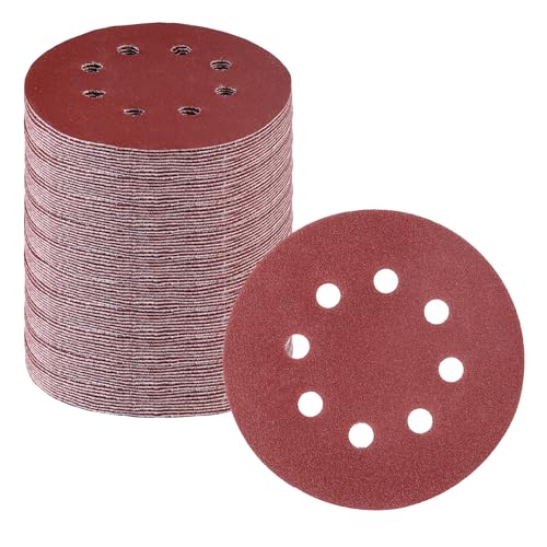 WORKPRO Sanding Discs, 5-Inch 180 Grit 8-Hole Hook and Loop, 150 Pack - style: 150PCS 5 Inch 180 Grit