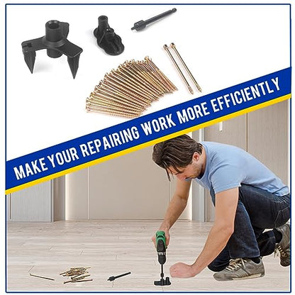 Squeaky Floor Repair Kit, Contains 5 Tools and 100 Screws - color: Contains 100 Screws