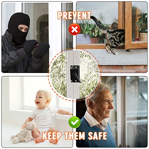 Window Sash Locks, Black Sash Locks, Window Lock Latches Replacement - color: Black