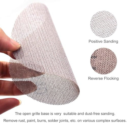 6 Inch 150mm Dia Hook and Loop Sanding Disc 60 Grits Flocking Sandpaper for Random Orbit Sander 20Pcs - size: 6 inch