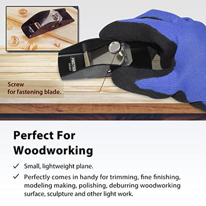 FIRSTINFO Mini Woodworking Hand Plane, Small Lightweight - style: Mini Hand Plane (Black)