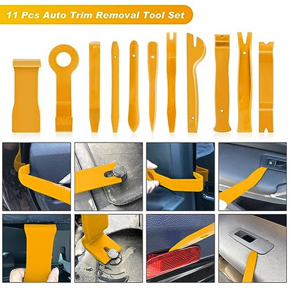 GOOACC 19Pcs Trim Removal Tool Set with Storage Bag - color: Yellow