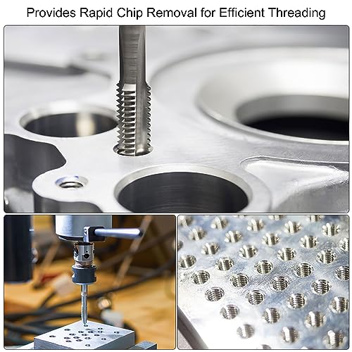 uxcell Metric Thread Tap M5 x 0.8 H2 120mm Extra Long Straight Flute Screw Thread Milling Machine Taps Threading Tapping Repair Tool - size: M5 x 0.8 x 120mm