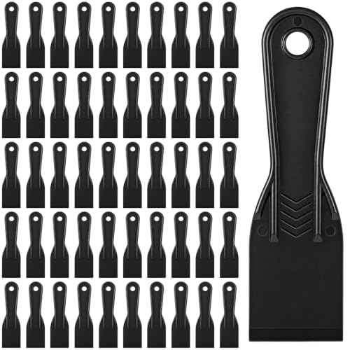 50 Pcs 2 Inch Plastic Putty Knife Flexible Putty Knife Scraper