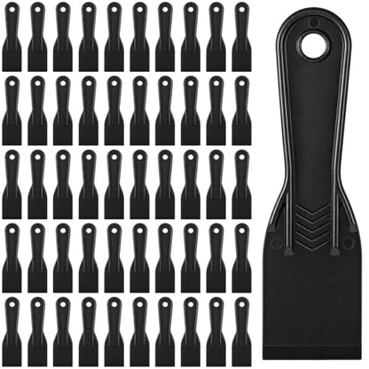 50 Pcs 2 Inch Plastic Putty Knife Flexible Putty Knife Scraper