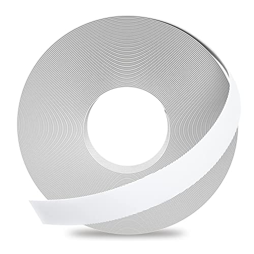 GSCIT Club White Melamine Edge Banding, 1 inch x 50ft Edge Banding with Hot Melt Adhesive Pre-glued Edge Banding Flexible White Veneer Edging for Plywood Furniture Table - color: White, size: 1"x 50ft