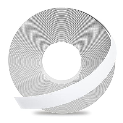 GSCIT Club White Melamine Edge Banding, 1 inch x 50ft Edge Banding with Hot Melt Adhesive Pre-glued Edge Banding Flexible White Veneer Edging for Plywood Furniture Table - color: White, size: 1"x 50ft