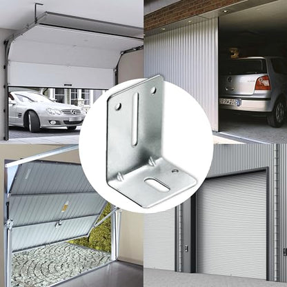 Garage Door Reinforcement Bracket - Garage Door Track Jamb Bracket J6, 8 Pack