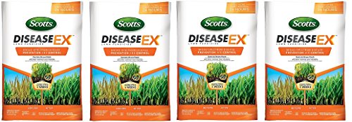 Scotts DiseaseEx Lawn Fungicide-Lawn Fungus Control&Treatment,Disease Control for Brown Patch,Powdery Mildew & More,Controls up to 4 Weeks,Fast Acting,Treats up to 5,000 sq.ft.,10 lb. (Pack of 4) - size: 5,000 sq. ft. (Pack of 4)