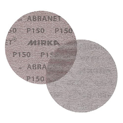 Mirka Abranet 6 Inch 150 Grit Mesh Sanding Discs, Hook and Loop, 10 Pack - size: 150