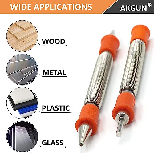 2-Piece Dual Head Nail Setter and Door Hinge Pin Remover Tool Set - size: Nail Setter and Hinge Pin Punch