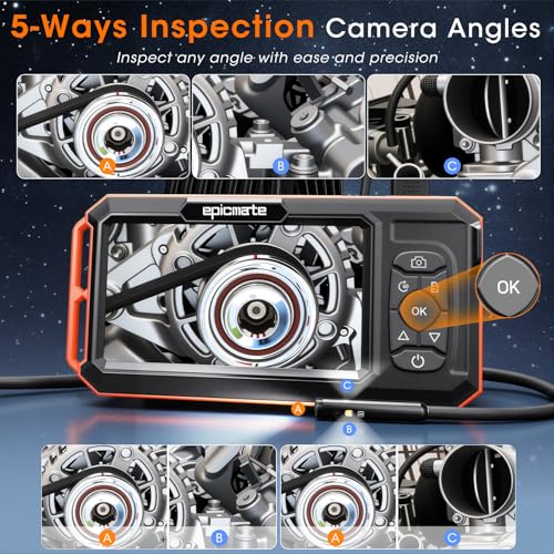Endoscope Camera with Light, Inspection Camera for Sewer Pipe Automotive