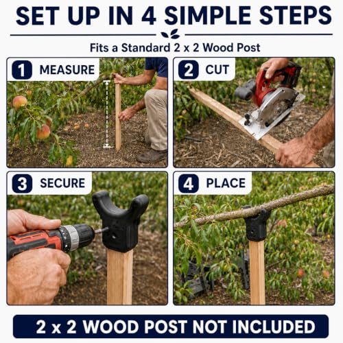 Tree Branch Crutch – Prevent Broken Limbs - Pole Sold Separate (1-Pack) - color: Crutch Only, size: 1-Pack