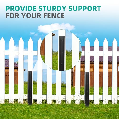 8PCS Fence Post Repair Kit, One-Piece Fence Post Repair Stakes