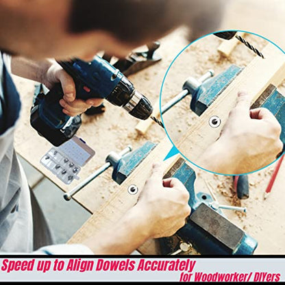 Dowel Centers, 10PCS 1/4", 3/8", 5/16", 7/16", 1/2" Centering Pins