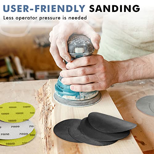 6 Inch 25 PCS 1200 Grit Sanding Disc Wet Dry Sandpaper Hook Loop Sand Paper - style: Grit 1200