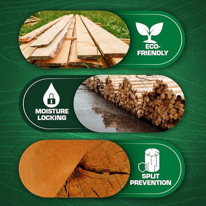 ANCHORSEAL Classic Log and Lumber End Sealer, Prevents Checking, 1 Gallon (Pack of 2) - size: 1 Gallon (Pack of 2)