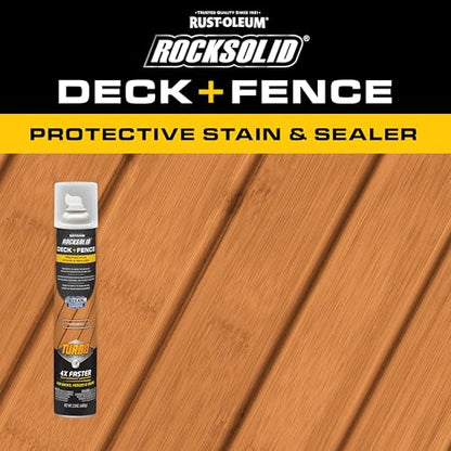 RockSolid Deck & Fence Natural Protective Stain & Sealer - color: Natural, size: 23 oz Aerosol (Pack of 6)