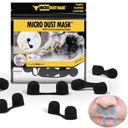 Dust Mask for Nose - Nose Filter Dust Blocker, Disposable Breathable Woodworking, Lawn Mowing, Construction - style: 30 Pack