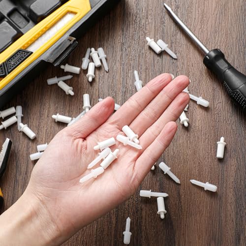 Maitys 40 Pcs Plantation Shutter Repair Pins Spring Loaded White,Long,Short - size: Long,Short