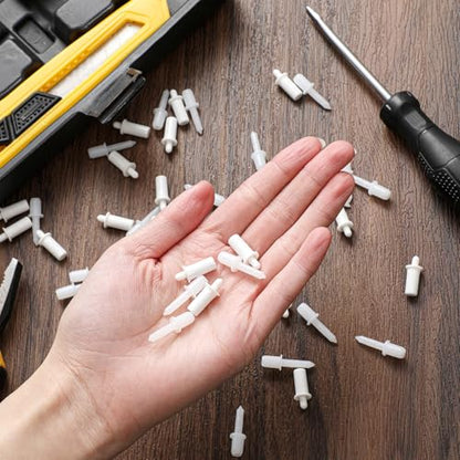 Maitys 40 Pcs Plantation Shutter Repair Pins Spring Loaded White,Long,Short - size: Long,Short