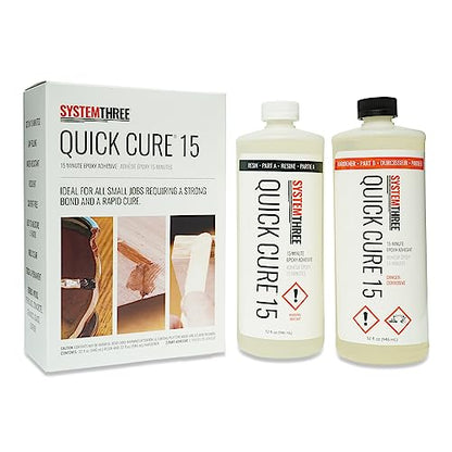 System Three Quick Cure 15 Epoxy Adhesive, 1/2 Gallon Kit - size: 1/2 Gallon