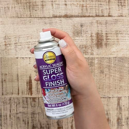 Aleene's Spray Acrylic Sealer, Super Gloss Clear Finish, 6 oz - color: Super Gloss