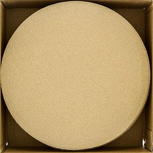 Dura-Gold Premium 6" Gold Sanding Discs, 60 Grit, Hook & Loop, Box of 50 - size: 60-Grit